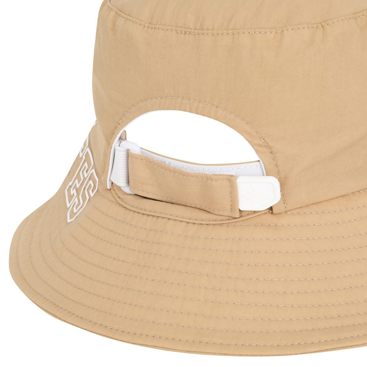 【PEARLY GATES】 Women's UV Cut Two Way Scarf Bucket Hat Genuine PEARLY GATES GOLF Womens Logo Smile Mesh Bucket Hat