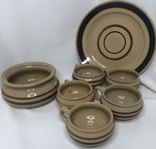 Hartstone Handcrafted for Lipton Soup VTG Serving Plate, Soup Tureen, & 5 Bowls - Picture 1 of 11