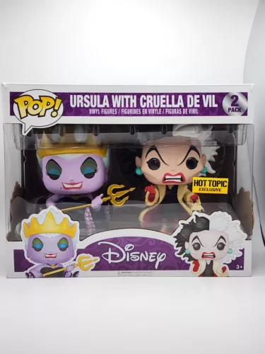 Ursula with Cruella De Vil 2 Pack Funko PoP! Hot Topic Exclusive - Disney