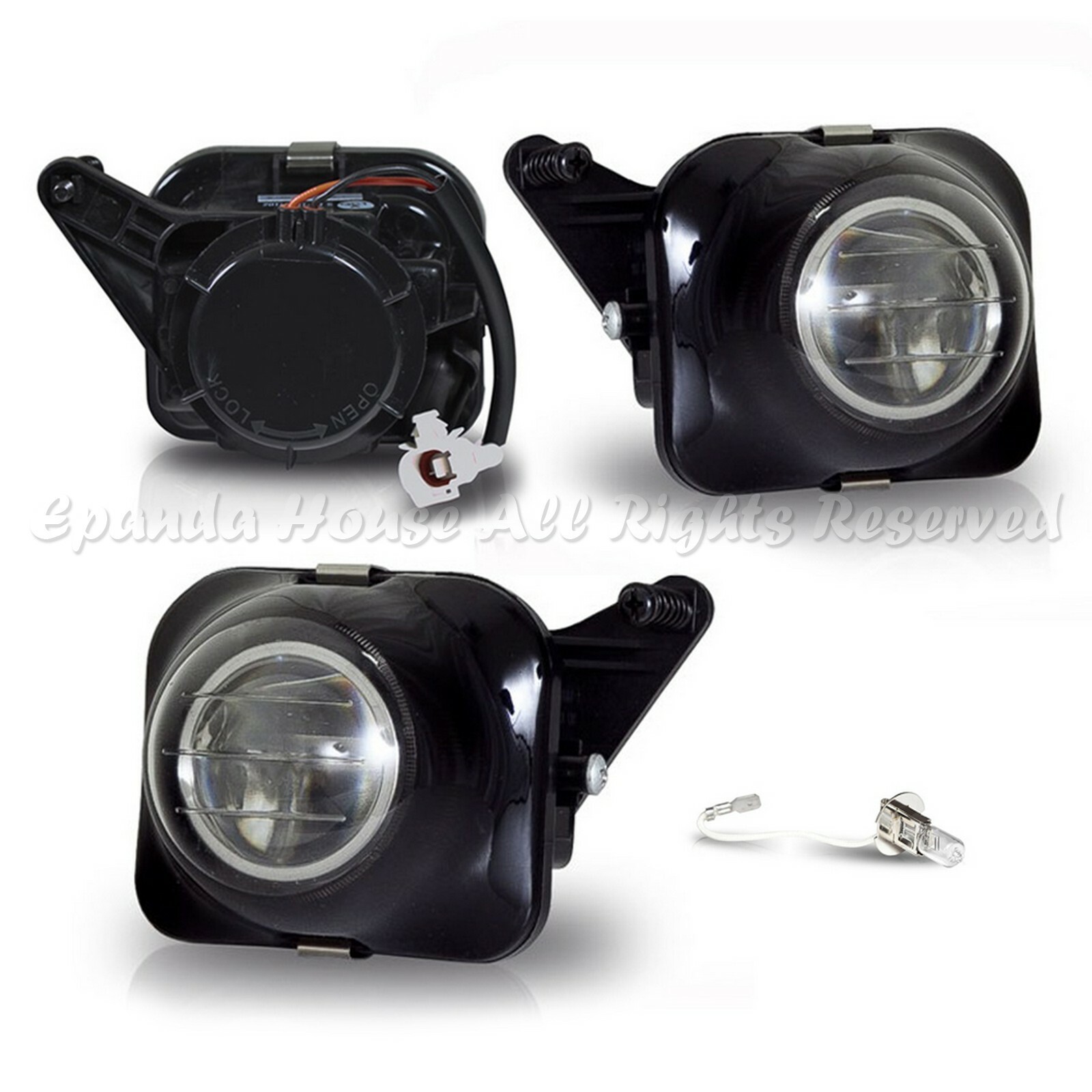 FOR 0005 TOYOTA CELICA CLEAR LENS USA FOG LIGHTS ASSEMBLIES DIRECT FIT