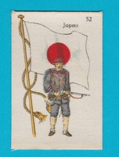 SILK ' FLAG WITH SOLDIER ' - JAPAN - LA FAVORITA (CANARY ISLANDS) - 1915