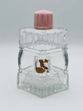 Vintage Parfumerie De Raymond Cut Glass “Pinx” Perfume Bottle Art Deco