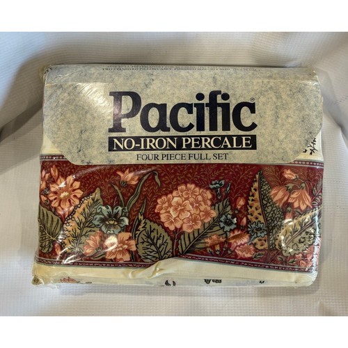 Vintage Pacific Non-Iron Percale Bedding Set Full