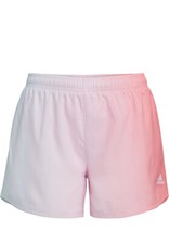 adidas Girls' Elastic Waistband Ombre Woven Shorts Clear Pink sz Large 14