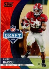 2021 SCORE NFL DRAFT GOLD ZONE PARALLEL #D12 NAJEE HARRIS RC 08/50