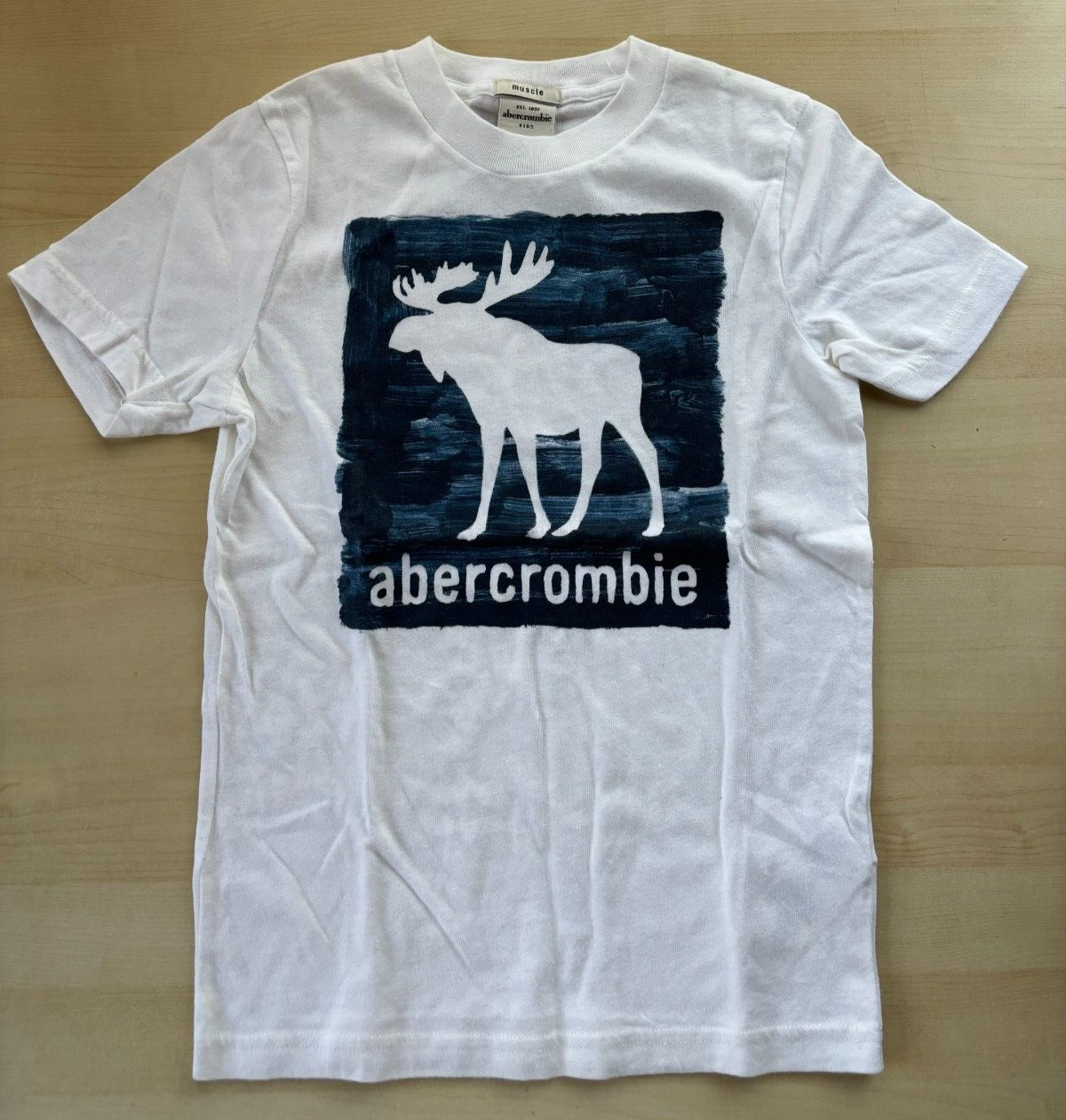 Abercrombie Kids boy's graphic tees muscle fit (white) size S-image