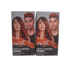 2 - Splat Rebellious Colors Long Lasting Hair Color, Complete Kit, Spicy Copper