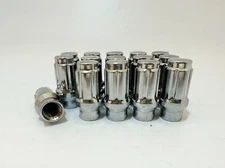 24 Chrome ET Spline Lug Nuts 12x1.5 Fits Toyota 4Runner Tundra FJ Tacoma + Key