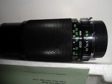 SOLIGOR 80-200mm/F4.5 Multicoated Zoom Macro C/D Auto Lens
