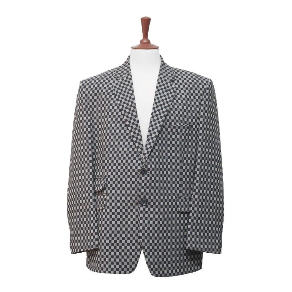 Geometric Wool Blazers for Men