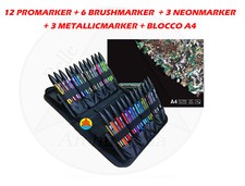 PROMARKER PANTONE set 24 PENNARELLI WINSOR&NEWTON MIXED + BLOCCO BLEEDPROOF