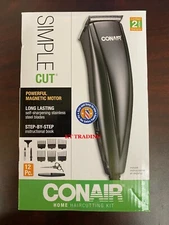 CONAIR MAN 12-Pc Easy-to-Use SIMPLE CUT Hair Clipper HOME HAIR CUTTING KIT