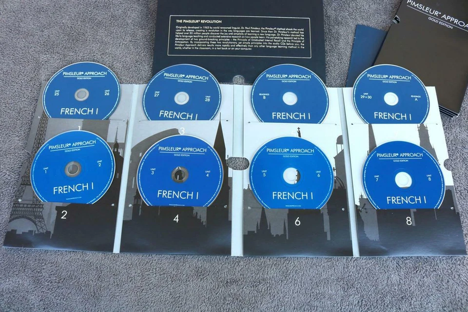 Language method FRENCH Learning Course Pimsleur Gold APPROACH 8 CD learn OUI XS - Image 2 of 4