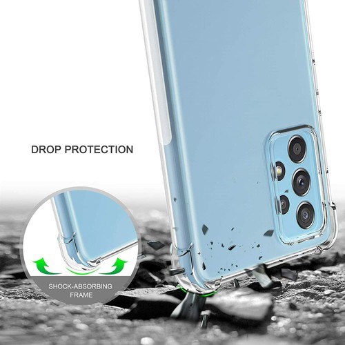 Coque Silicone A22 A13 A33 A42 A52s A53 A72 A73 5G F52 Antichoc + Verre Trempé - Photo 3/12