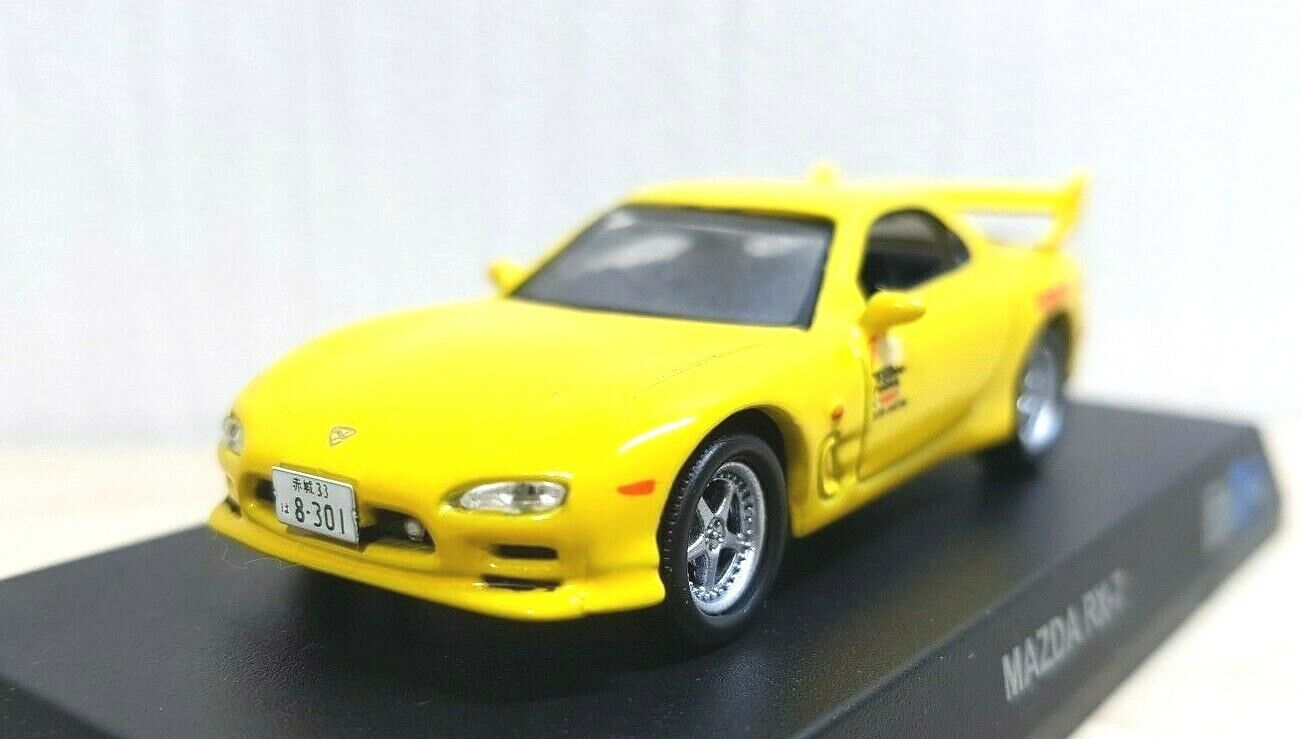 Kyosho 1/64 Initial D MAZDA RX-7 FD3S Red Suns Keisuke diecast car model