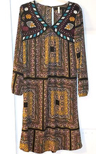 Exhilaration Target Women's Midi Dress Bohemian Whimsigoth Cottagecore SZ S Y2K