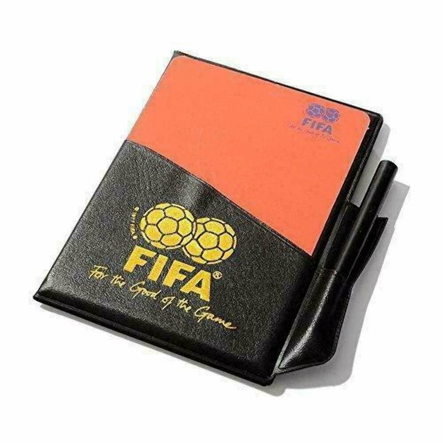 Soccer Referee Red Yellow Card FIFA Judge Fluorescent Cards for sale