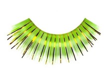Eyelashes - Long - Green/Gold Metallic - St Patrick's Day - Costume Accessory