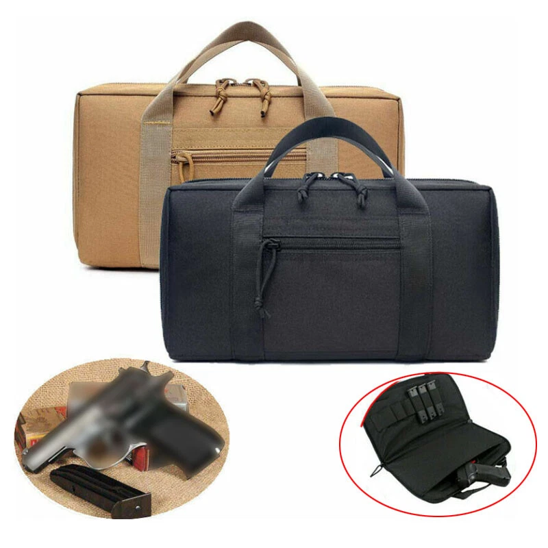 Outdoor Tactical Range Bag Handgun Pack Pistol Mag Magazine Pouch Storage Case - Image 4 of 4