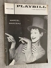1958 Playbill N.Y. City Center Theatre Playbill Marcel Marceau Feb 3, 1958 🎭