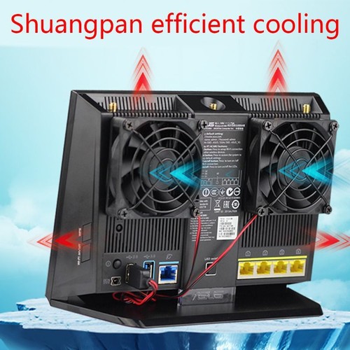 1Set Cooling Fan USB Fan Cooler for A-SUS RT-AC68U/AC86U/AC87U/R8000 Router - Picture 13 of 15