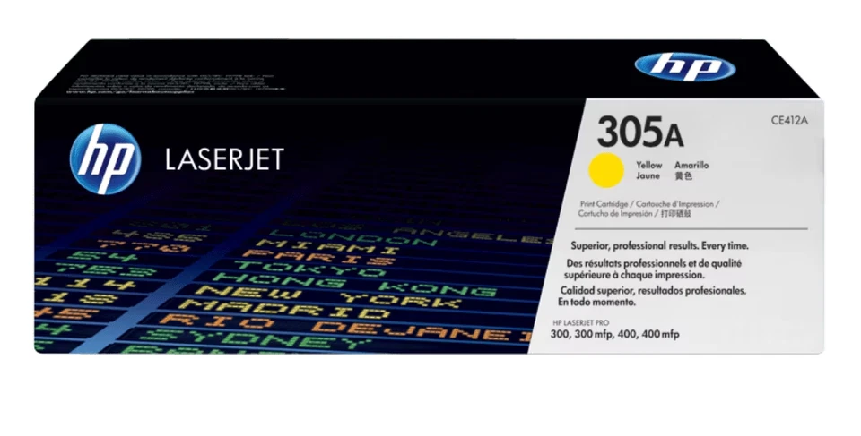 HP CE412A Amarillo Cartucho de Toner Original - 305A - Imagen 1 de 1