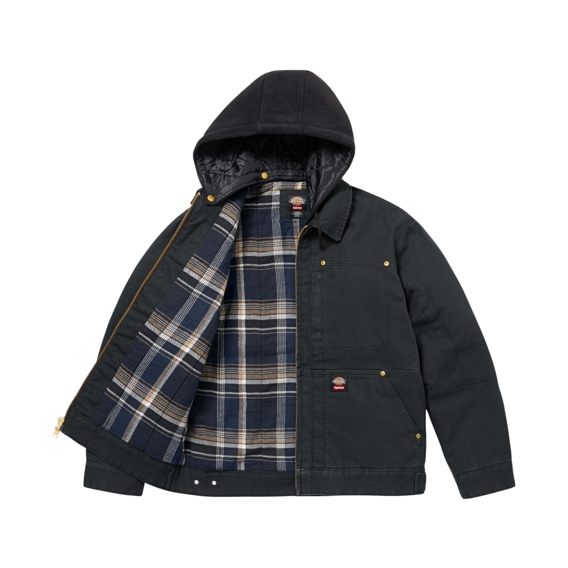 Supreme x Dickies Hooded Work Jacket Black - 24FW | eBay