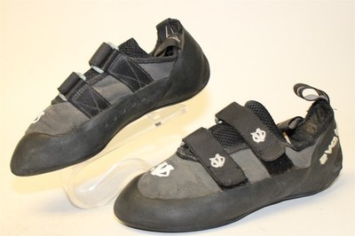 Evolv USA Made Defy VTR 3D Mens Size 8 41 Black Gray Strap Rock Climbing Shoes