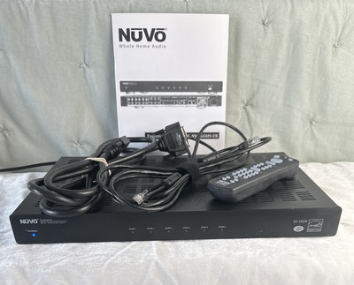 NuVo NV-E6GM Essential Whole Home 6 Zone Audio System with Cables &Remote Tested