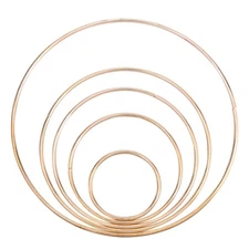  5 Pcs Macrame Supplies Rings for Hanging Dream Catchers Metal Hoops Iron