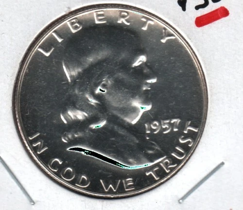 1957 Franklin Half Dollar Gem Proof