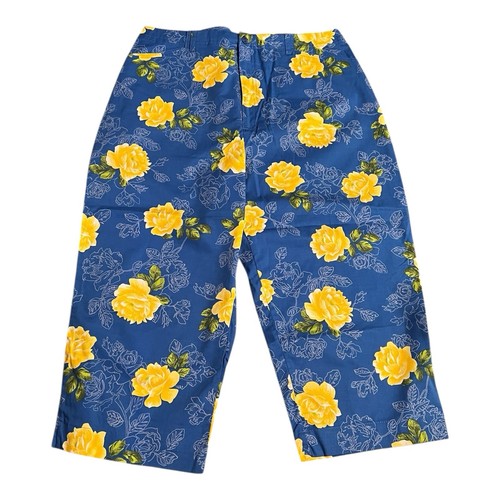 Pantalones Cortos Erika Sombra Real Rosa Floral Talla 14 Botones Cremallera Bolsillos tiro alto - Imagen 2 de 6