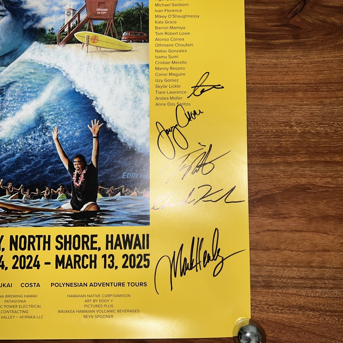 24/25 The Eddie Aikau Big Wave Invitational Surf Poster Eddie