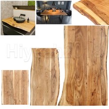 Tischplatte Massivholzplatte Massivholz Baumkante Holzplatte für Tisch Esstisch