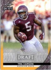 2016 Leaf Draft Gold #83 Tra Carson FB