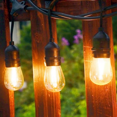 15M HEAVY DUTY FESTOON E27 IP65 WATERPROOF LED OUTDOOR GARDEN STRING LIGHTS 50FT - Picture 15 of 20