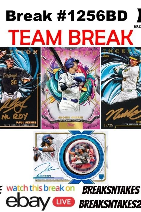 Break #1256BD: 2025 Topps Inception Baseball Hobby 2 CASE (16 BOX) PYT