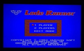 LODE RUNNER Nintendo Famicom Japan Import Free shipping FedEx DHL Tested