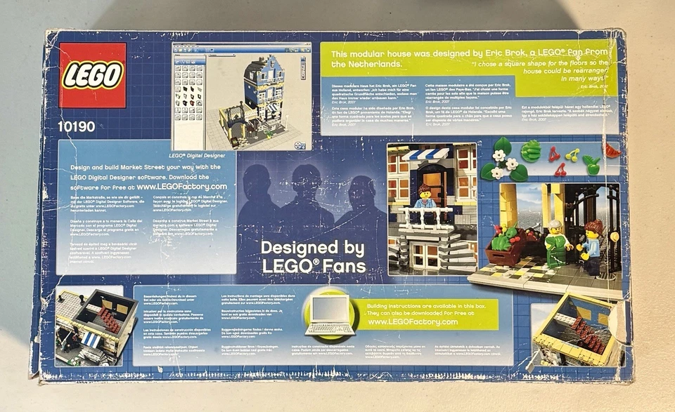 LEGO Market Street 10190 Factory Series Modular - Open Box w/ Manual Please Read - Image 3 of 4