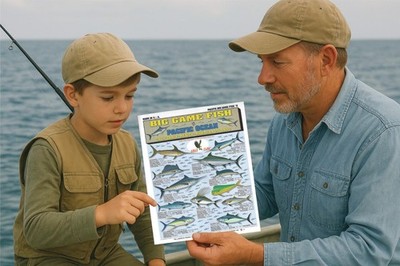 Pacific Big Game Fish Identification #2 - Quick Reference Guide | eBay