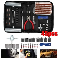 45x Tire Repair Kit Plug Car Truck Motorcycle Home DIY Flat Puncture Patch Tool