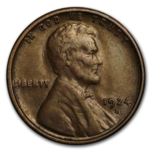 1924 S - Lincoln Wheat Penny - Fine