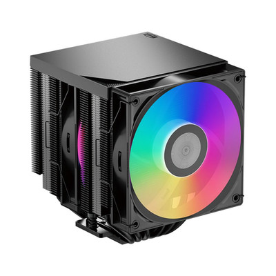 PCCOOLER CPU Air Cooler Dual Tower, 6×6mm Heatpipes, 120mm ARGB PWM Fan, Copper