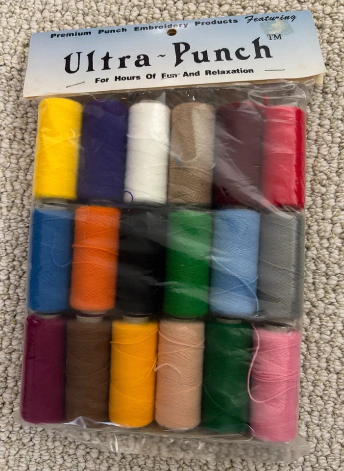 Premium Punch Embroidery Thread Lot (36 spools) and Ultra Punch Interfacing - Image 2 of 4