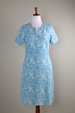 THE LILLY PULITZER Vintage Tiger Print Casual Tee T-Shirt Dress Size 14
