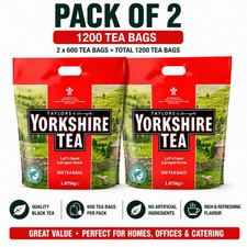 Yorkshire Tea Bags Pack Of 2 Total 1200 Teabags - UK FAST DISPATCH