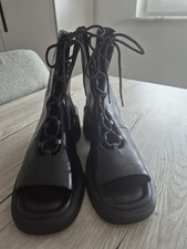 Bronx VITA Sommer Plateaustiefeletten Gr. 38 Echtleder