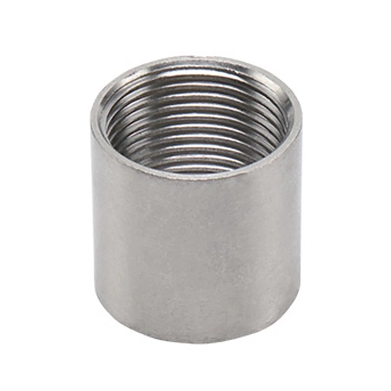 Half Coupling 304 Stainless Steel Thread Pipe Fitting Weld Bung Muff Connector - Image 2 of 4