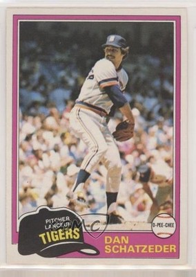 1981 O-Pee-Chee White Back Dan Schatzeder #112 0l1
