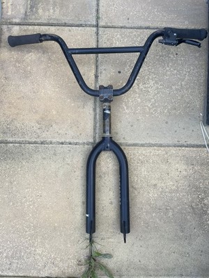 Blank Compound BMX Gabeln schwarz - + Vorbau & Lenker